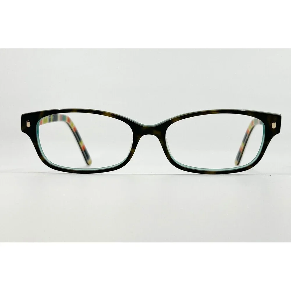 Kate Spade Eyeglasses Womens Brown Teal Lucyann 0X77 Striped 135